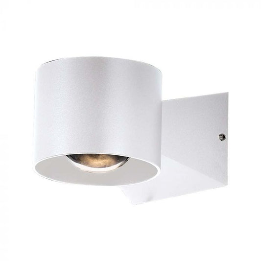 LED WALL LIGHT 5W DL 500lm 90° 90x70x130mm WHITE IP65