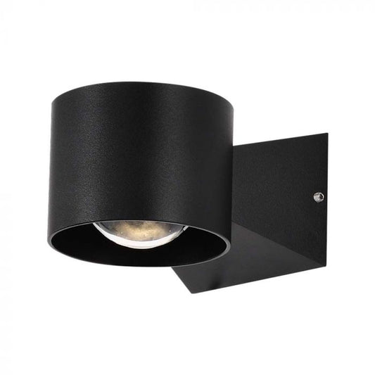 LED WALL LIGHT 5W WW 465lm 90° 90x70x130mm BLACK IP65