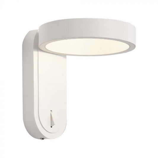 LED WALL LIGHT 5W WW+DL 600lm 120° 153x183x185mm WHITE IP65