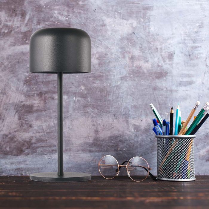 LED TABLE LAMP 1.5W WW+CW 150lm 180° 86x210mm BLACK IP54