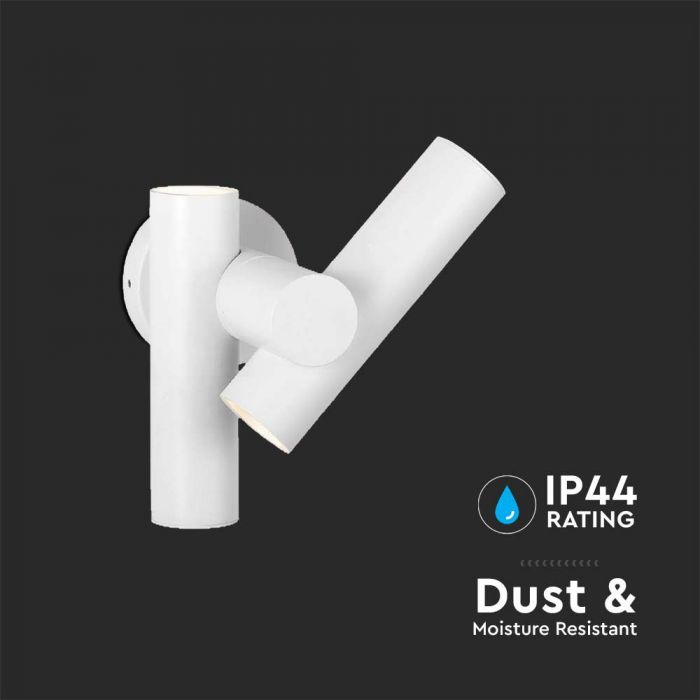 LED SPOT WALL LIGHT 2WAY 6W 620lm WW 172x105x253mm WHITE  IP44