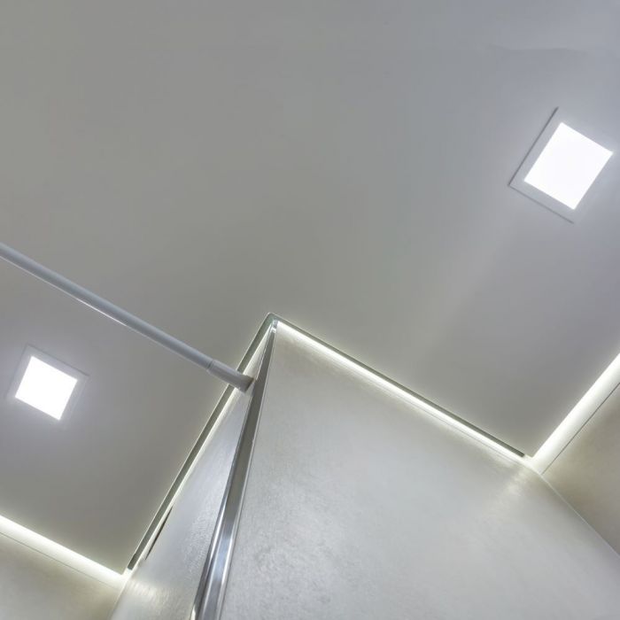 LED BACKLIT RECESSED PANEL 18W CW 1980lm 220.4x220.4x28.8mm SQUARE