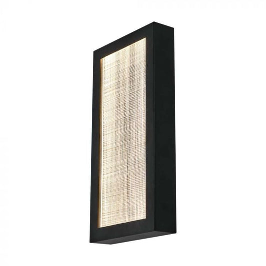 LED OUTDOOR WALL LIGHT 20W WW 2300lm 140° 200x50x400mm BLACK IP65