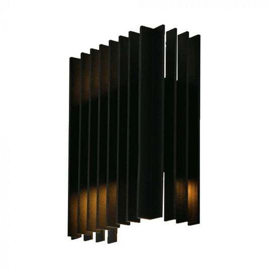 LED OUTDOOR WALL LIGHT 12W WW 1250lm 340° 160x65x200mm BLACK IP65