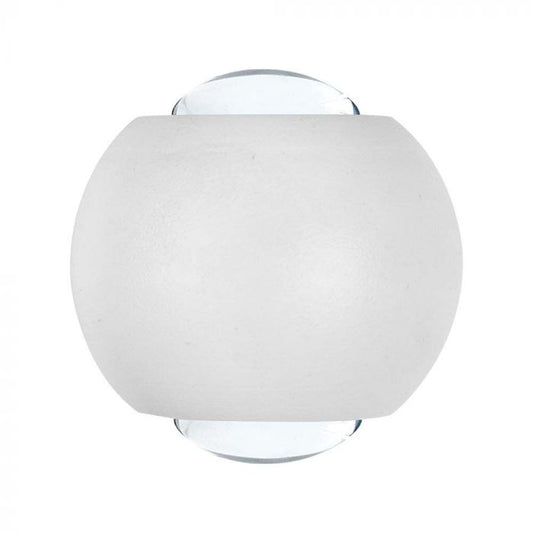 LED WALL LIGHT UP&DOWN 2W DL 200lm 60° 42x40mm WHITE IP54