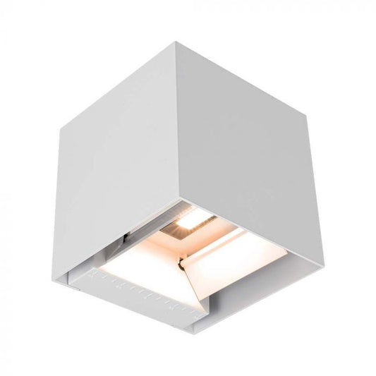 LED SOLAR WALL LIGHT COB WITH PIR SENSOR(4-5m) 9W 860lm WW 150x153x150mm WHITE