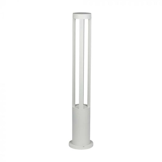 LED GARDEN LIGHT ALUMINIUM 10W 1000lm WW 110° 108X800 IP65 WHITE