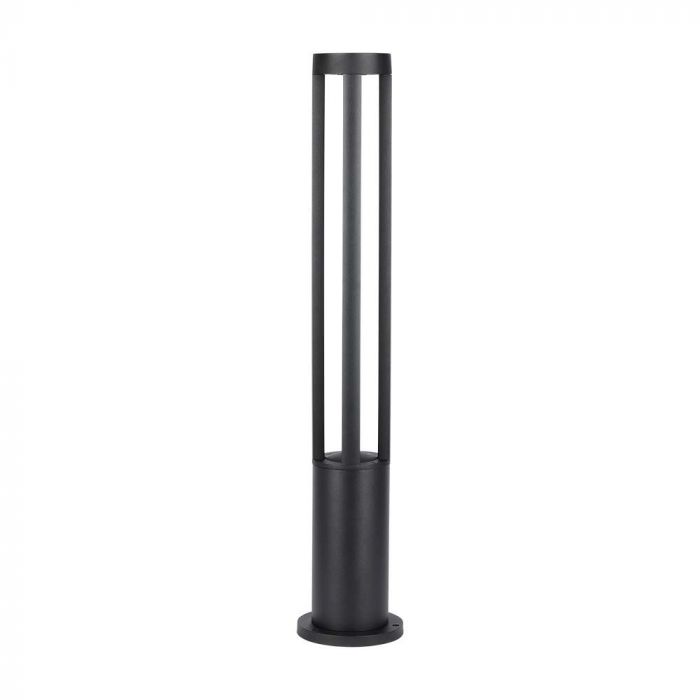 LED GARDEN LIGHT ALUMINIUM 10W 1000lm CW 110° 148x108X800 IP65 BLACK
