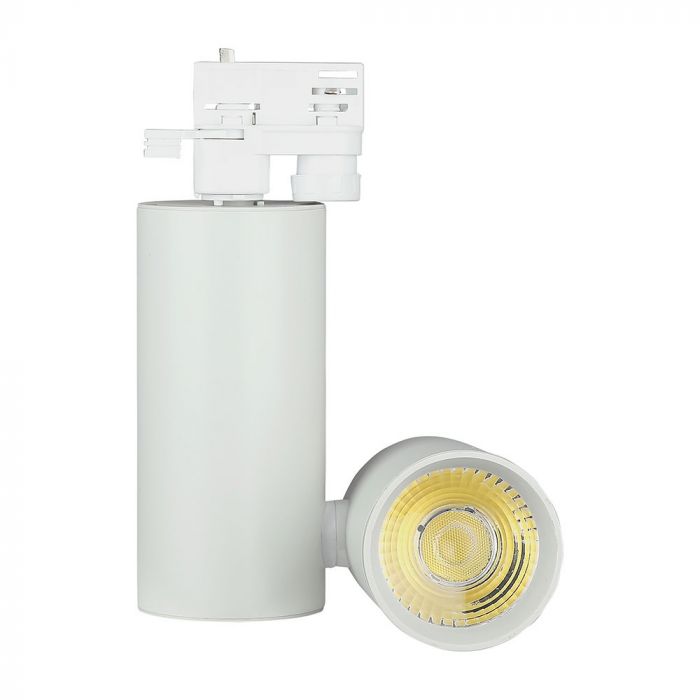 LED TRACK COB LIGHT 30W 2700lm CW 24° 180X140X215 4-LINE WHITE CRI 95+