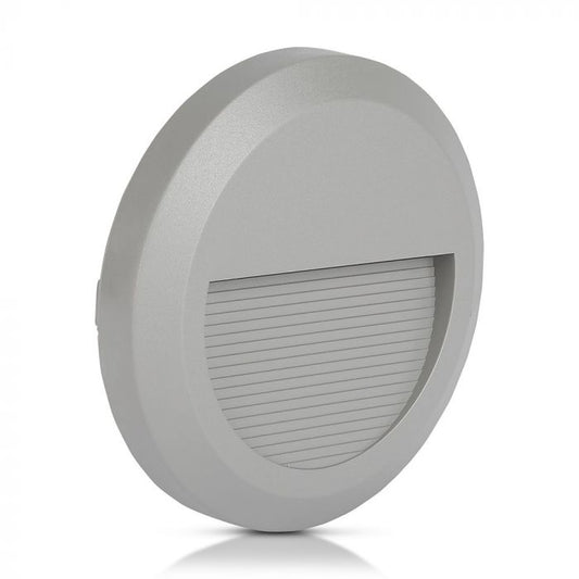 LED STEP LIGHT ROUND 2W 55° 60lm WW 150X27 GREY IP65