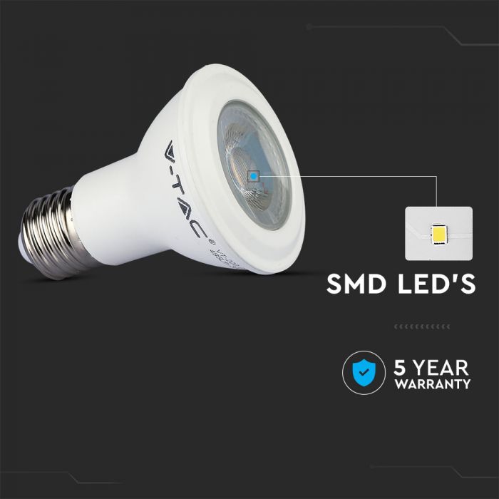 LED Bulb SAMSUNG Chip 7W E27 PAR20 Plastic White