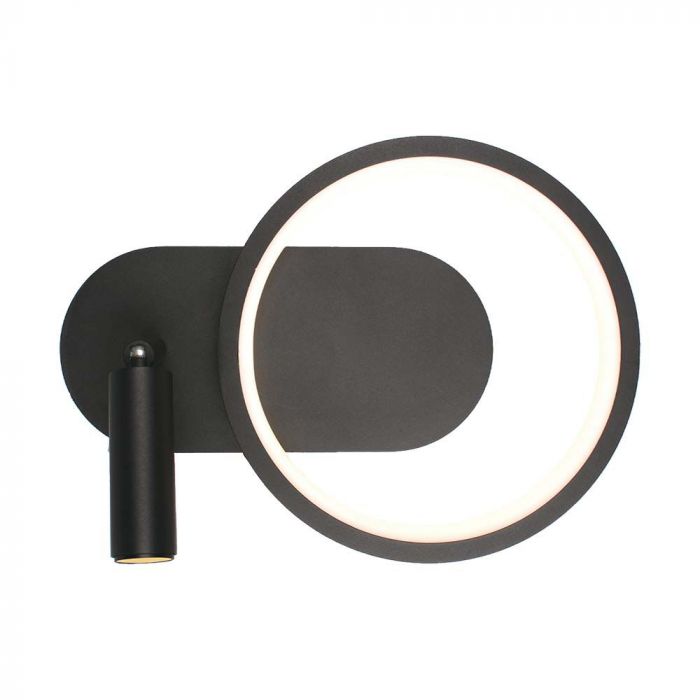 LED DESIGNER WALL LIGHT 14W DL 1500lm 250x180mm BLACK