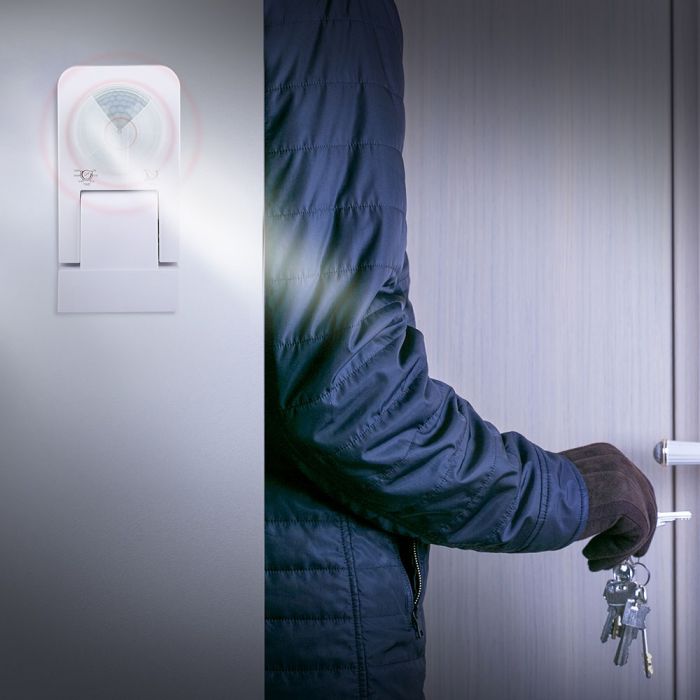 LED INFRARED MOTION SENSOR WALL 360° 20m IP20 Max. 1000W WHITE