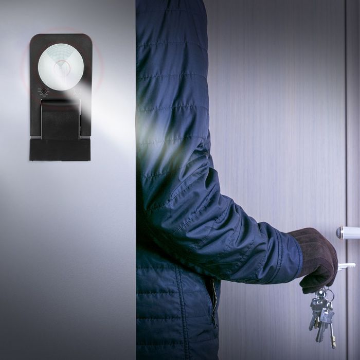 LED INFRARED MOTION SENSOR WALL 360° 20m IP20 Max. 1000W BLACK