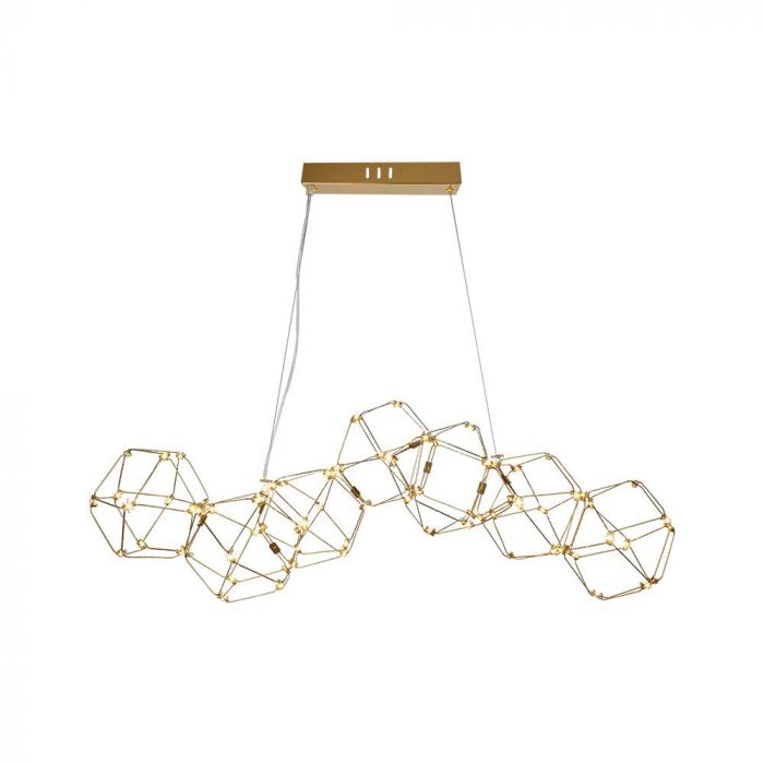 LED DECORATIVE HANGING LIGHT 35W WW 2700lm1020x1210mm GOLD