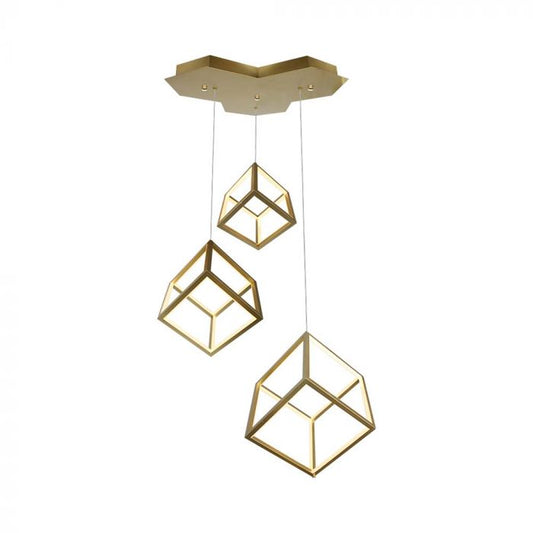 LED PENDANT LIGHT 46W WW 4900lm 500x1500mm GOLD