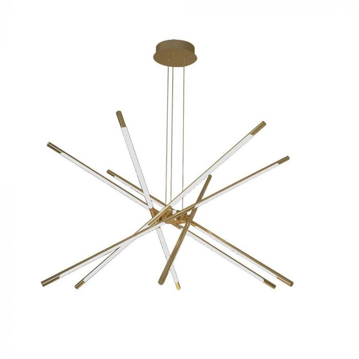 LED DECORATIVE HANGING LIGHT 42W WW 4480lm 970x840mm GOLD