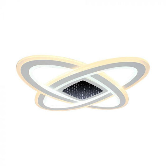 LED SMART DECORATIVE CEILING LIGHT 130W 3IN1 13600lm DIMMABLE+REMOTE CONTROL 50x50x5CM