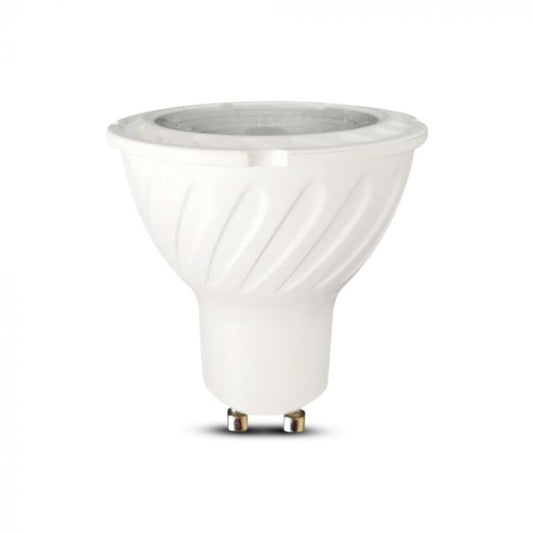 LED GU10 LAMP 7W CW 480lm 38° 50X55 WITH LENS SAMSUNG CHIP