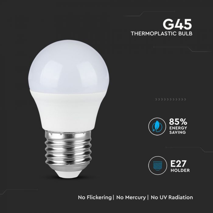 LED Bulb SAMSUNG Chip 7W E27 G45 Plastic 6000K