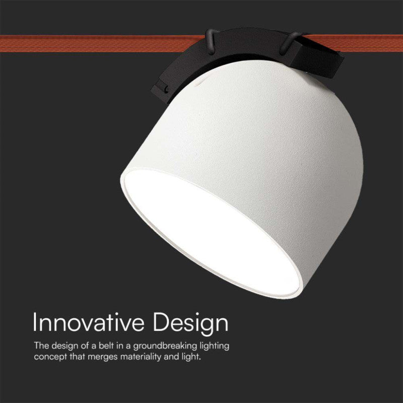 LED MAGNETIC FABRIC TRACKLIGHT 12W WW 800lm 120° SANDY WHITE 107x107mm