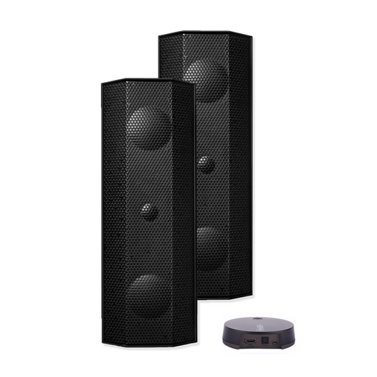 Lithe Audio 2.0 Wireless Stereo Speaker System – WiSA Cinema Hub & iO1 Speakers