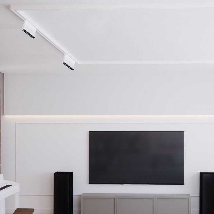LED TRACK LINEAR LIGHT 12W 960lm WW 30° 35X138 4-LINE WHITE SAMSUNG CHIP