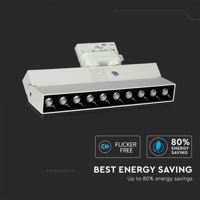 LED TRACK LINEAR LIGHT 25W 2000lm DL 30° 35X270 4-LINE WHITE SAMSUNG CHIP