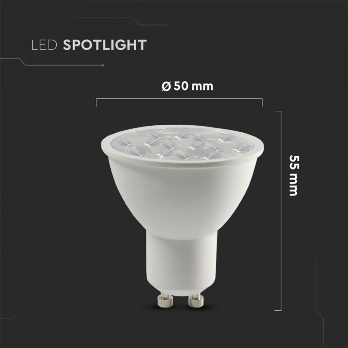 LED Spotlight SAMSUNG Chip GU10 6W Ripple Plastic Lens Cover 10Ã‚Â° 3000K