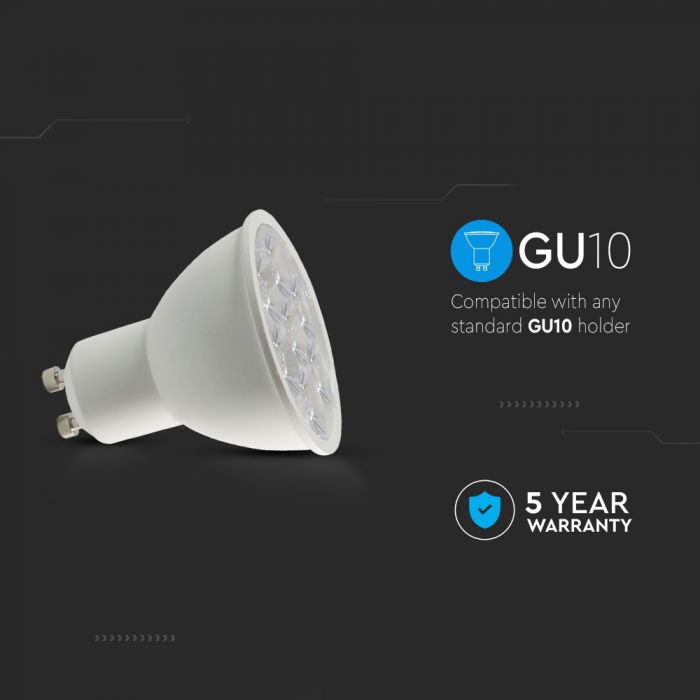 LED Spotlight SAMSUNG Chip GU10 6W Ripple Plastic Lens Cover 10Ã‚Â° 4000K