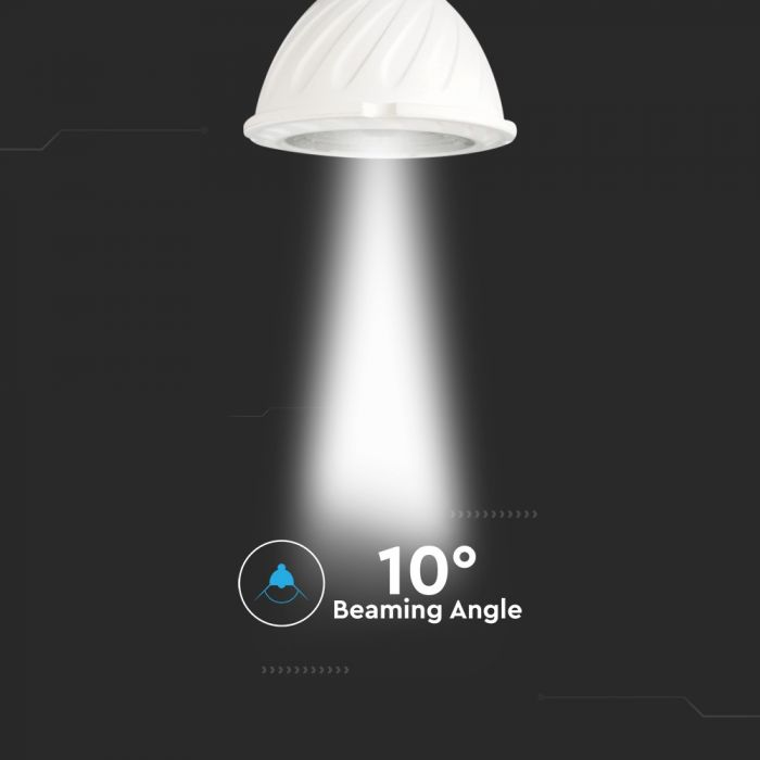 LED Spotlight SAMSUNG Chip GU10 6W Ripple Plastic Lens Cover 10Ã‚Â° 6400K