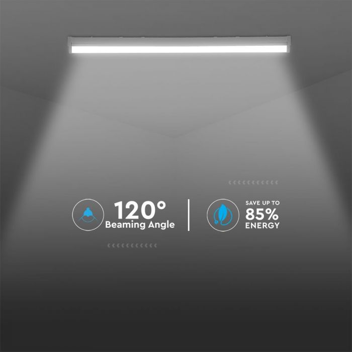 LED BATTEN FITTING 4FT 3in1 40W 4800lm 120° 60X75X117 SAMSUNG CHIP A++