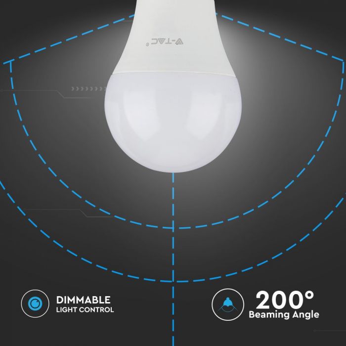 LED E27 LAMP 12W CW 1055lm 200° 60X120 DIMMABLE