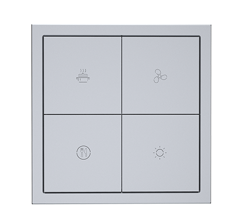 KNX Tile Series 4 Buttons Panel A