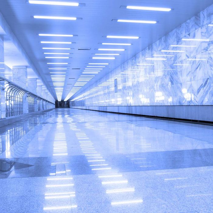 LED PRISMATIC SLIM FITTING 10W CW 1000lm 110° 300X75X24 SAMSUNG CHIP
