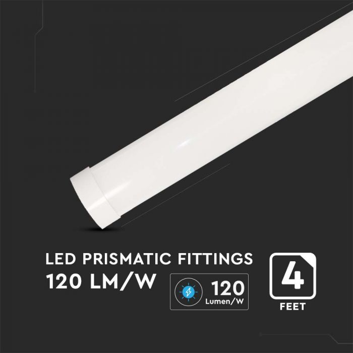 LED PRISMATIC SLIM FITTING 40W DL 4800lm 120° 1200X75X24 SAMSUNG CHIP