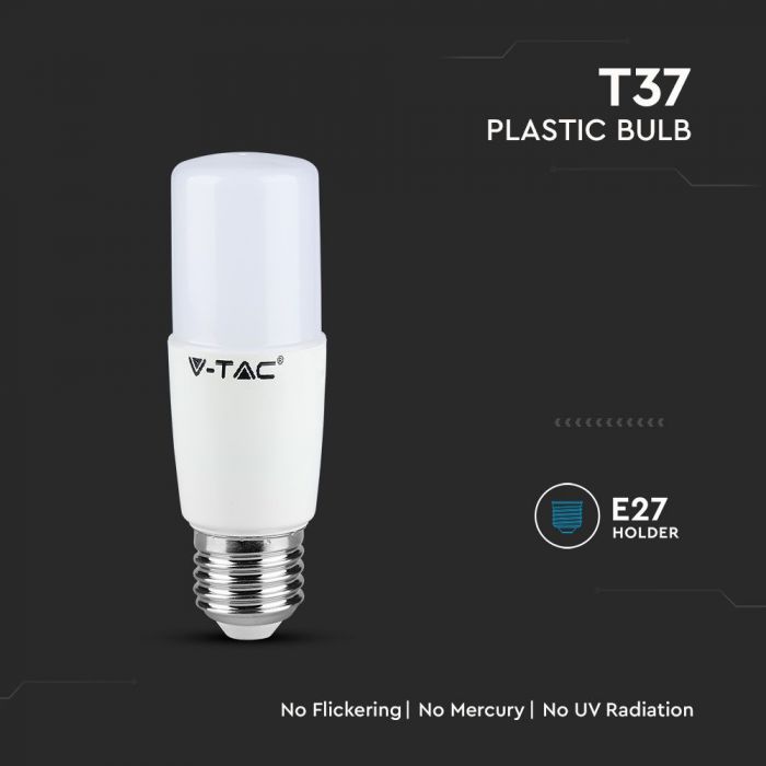 LED E27 LAMP T37 7.5W CW 660lm 200° 37X115 SAMSUNG CHIP