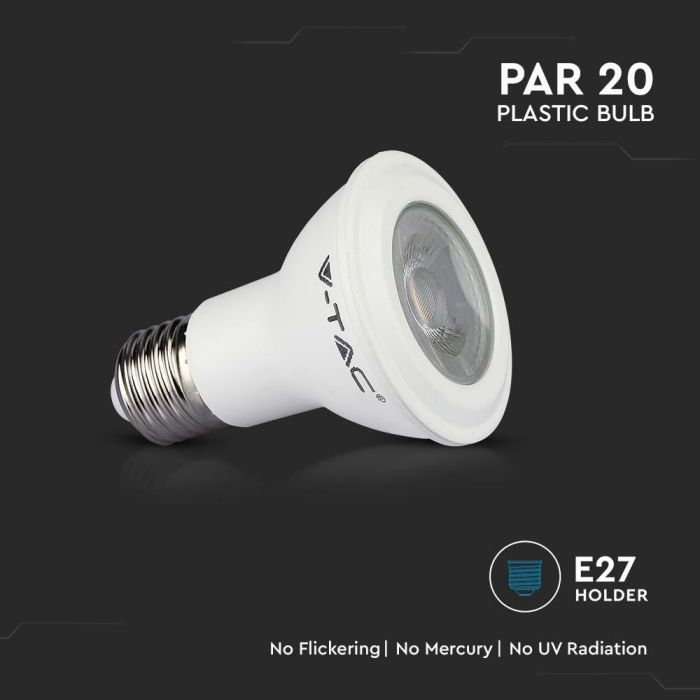 LED E27 PAR20 LAMP 5.8W WW 425lm 40° 64X84 SAMSUNG CHIP