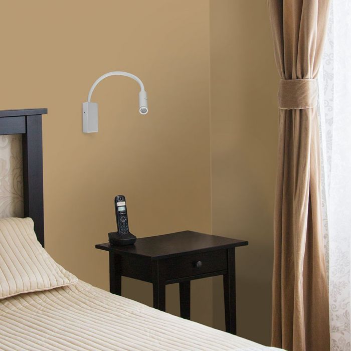 LED WALL LAMP 3W WW 180lm 30° 90X60X30 WHITE