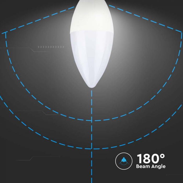 LED E14 LAMP 4.5W WW 470lm 200° C37 SAMSUNG CHIP