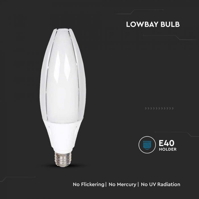 LED E40 OLIVE LAMP 60W CW 300° 6500lm 102X320mm SAMSUNG CHIP