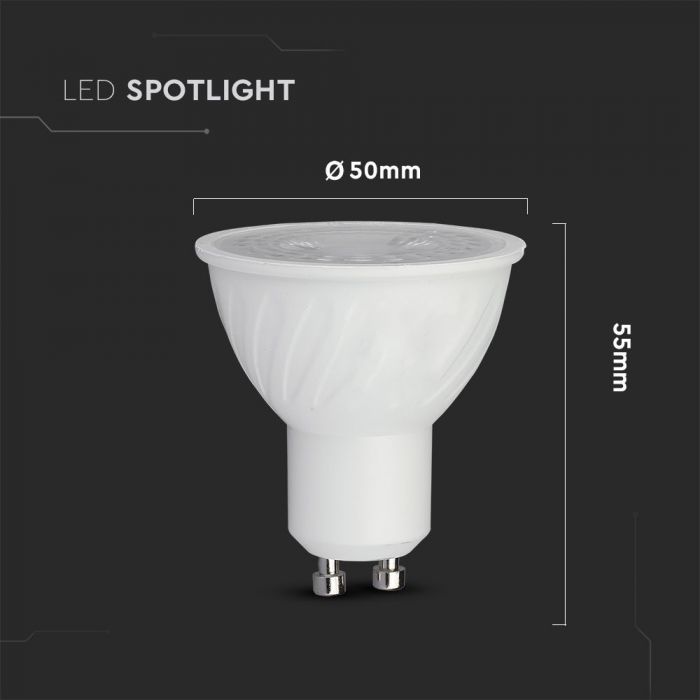 LED Spotlight SAMSUNG Chip GU10 6.5W Ripple Plastic 110Ã‚Â° 6400K