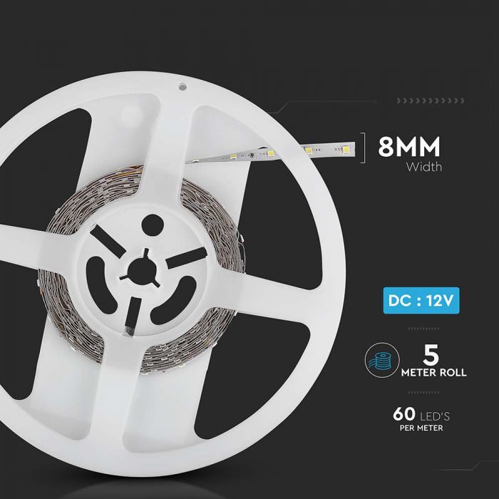 LED STRIP LIGHT 3528 SMD 60LEDs DL 12V 4.2W/M 420lm/m