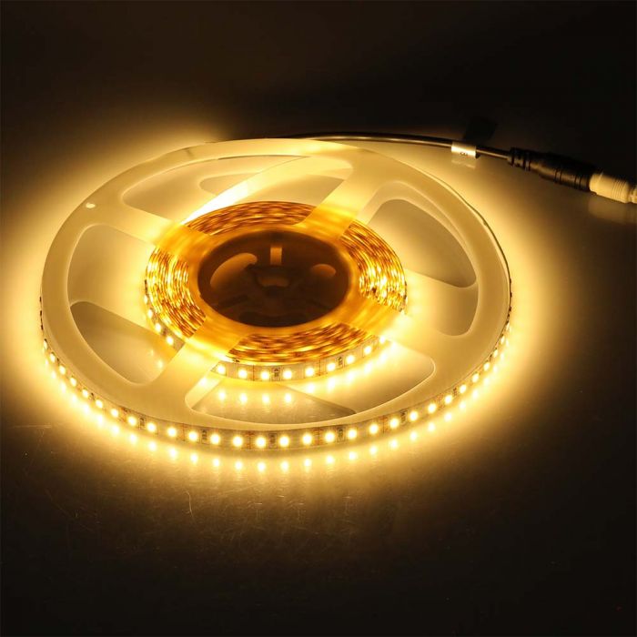 LED STRIP LIGHT 3528 SMD 120LEDs WW 800Lm 12V 8W/M