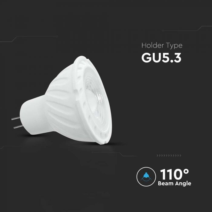 LED MR16 LAMP 6W WW 455lm 110° 50X52 SAMSUNG CHIP