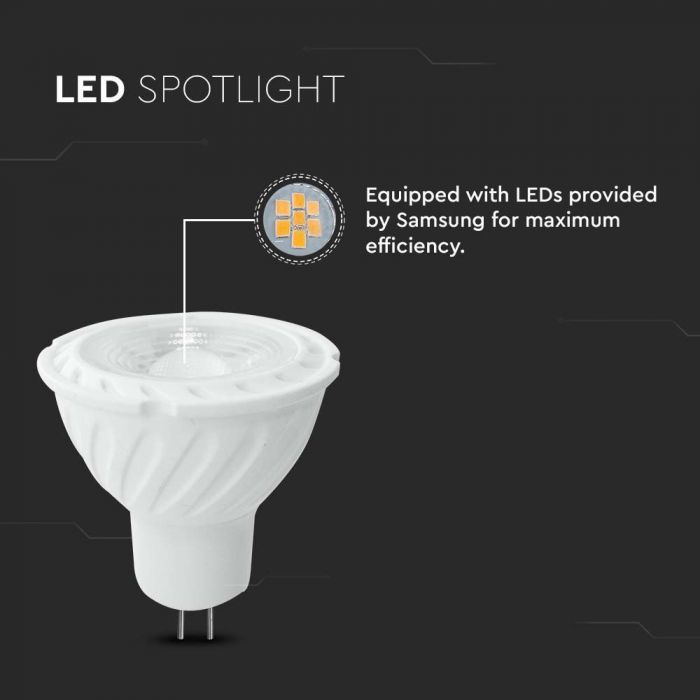 LED MR16 LAMP 6W DL 455lm 110° 50X52 SAMSUNG CHIP
