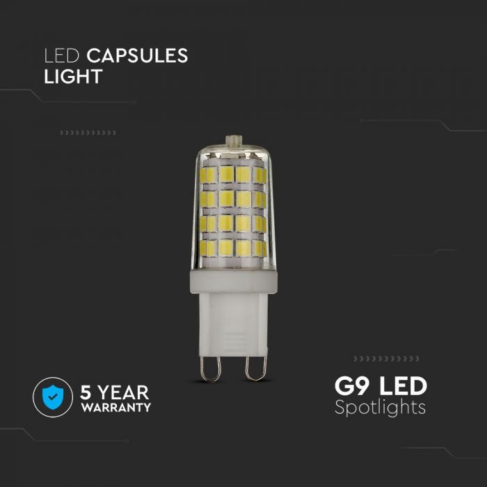 LED G9 LAMP 3W WW 330lm 300° 17X49 SAMSUNG CHIP