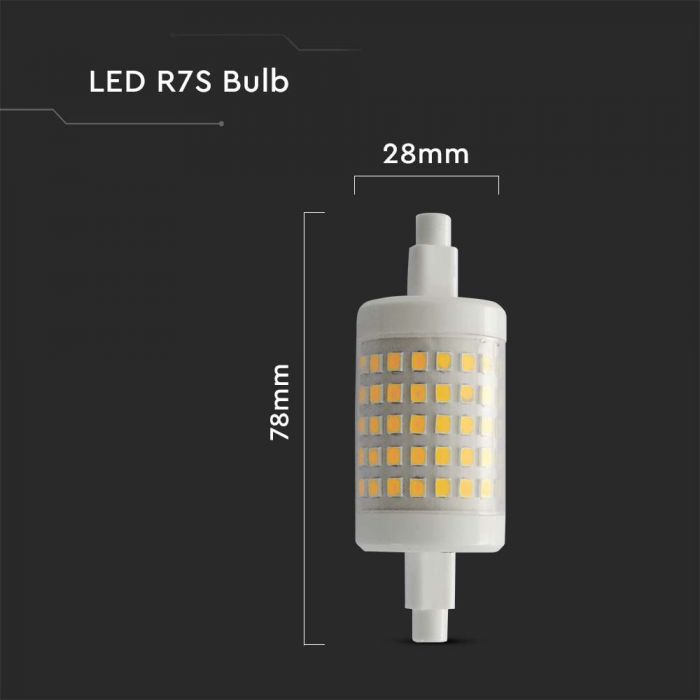 LED R7S LAMP 7W CW 700lm 360° 28X78