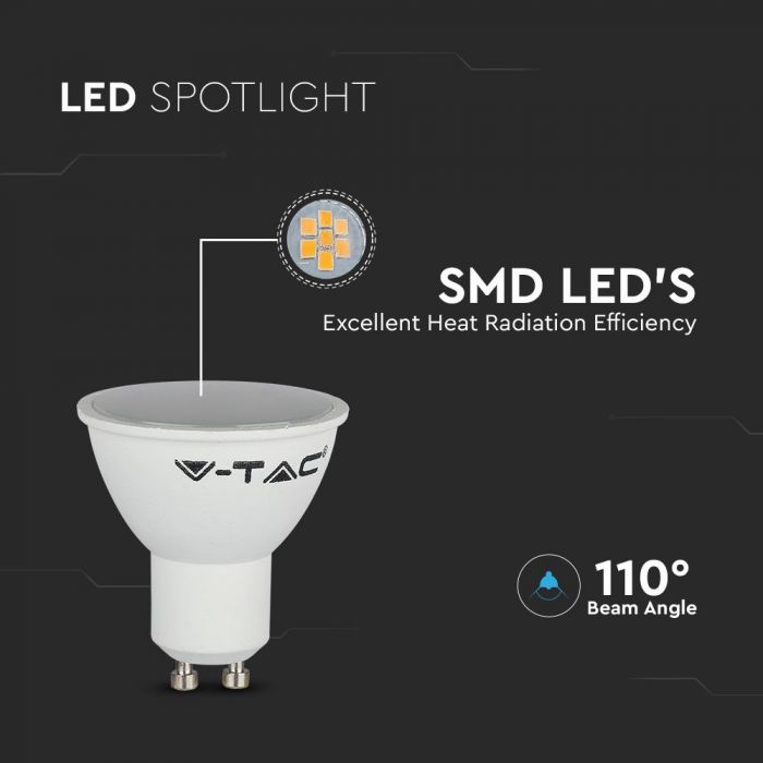 LED GU10 LAMP RGB+WW 5.5W 420lm 110° WITH RF REMOTE CONTROL DIMMABLE