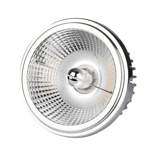 LED SPOTLIGHT AR111 20W GX53 BASE CHANGEABLE REFLECTOR  40°/20° Silver DL 1800lm 101x53 (97)